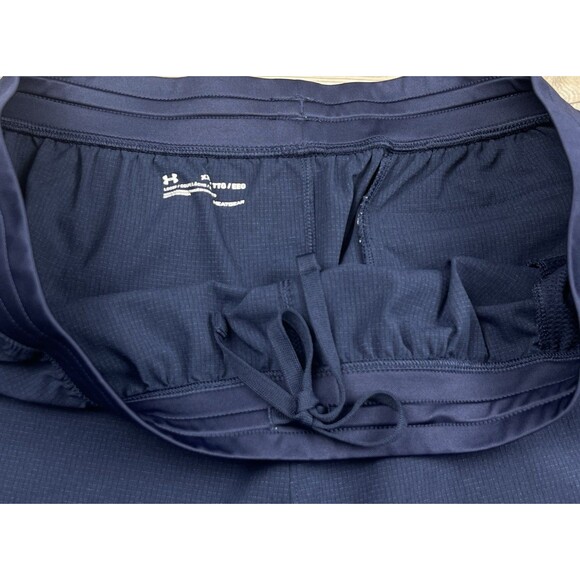 Under Armour Loose Shorts Men's Navy Blue Elastic Waist Drawstring Gym XXL 39/9 - Picture 5 of 12